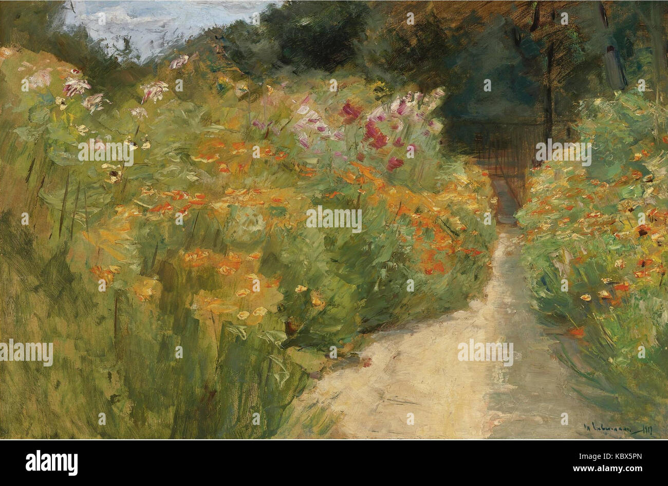 Max Liebermann - Wannsee Garden - Flower Terrace to the