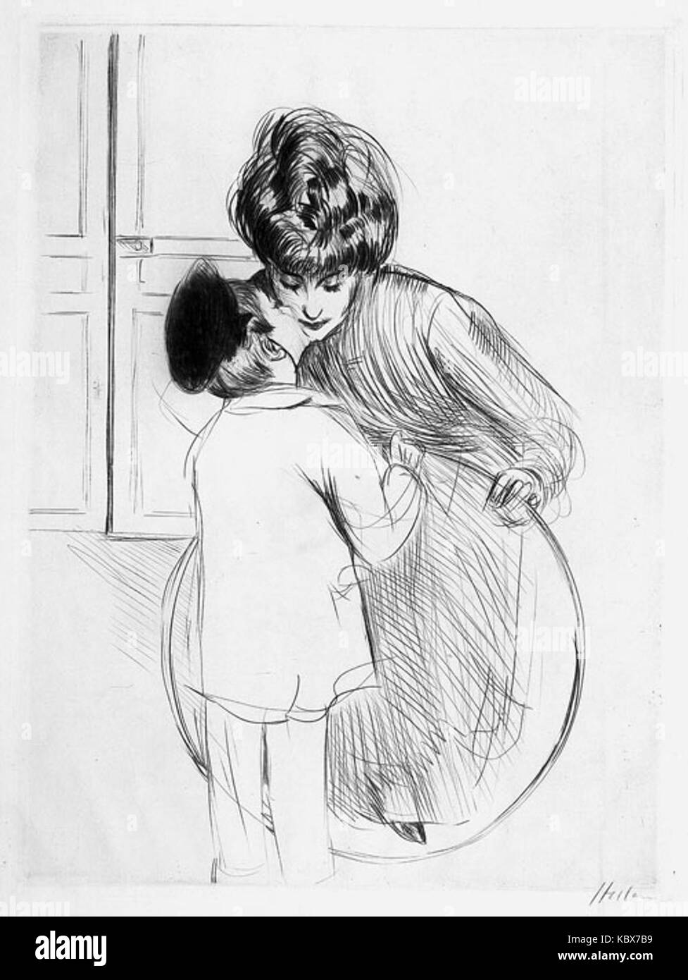 Paul Cesar Helleu Jean Helleu avec un cerceau Stock Photo Alamy