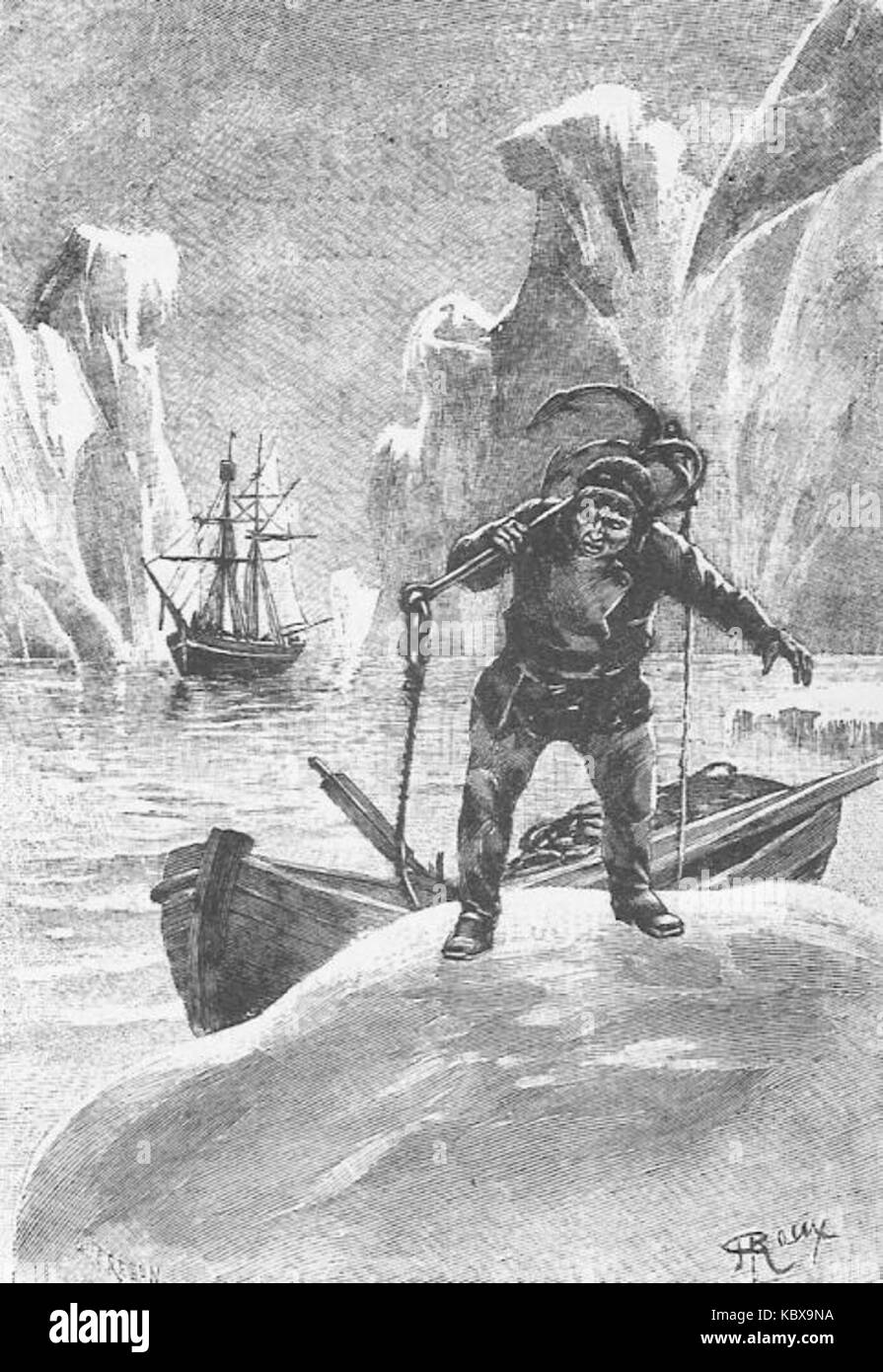 'The Sphinx of the Ice Fields,' a work by George Roux, portrays a ...