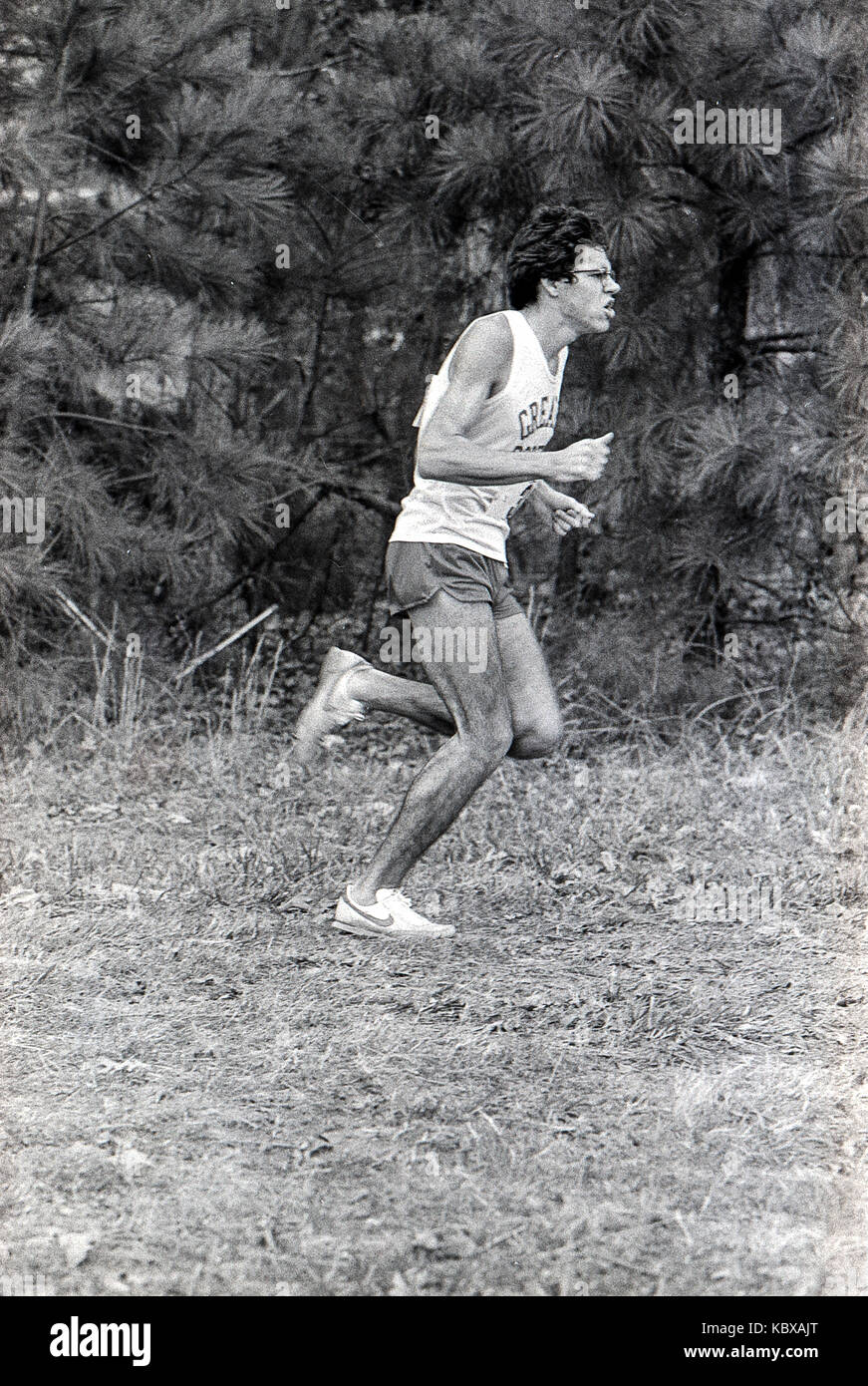 Dan Dillon competing in the 1979 AAU Cross Country Championships. Stock Photo