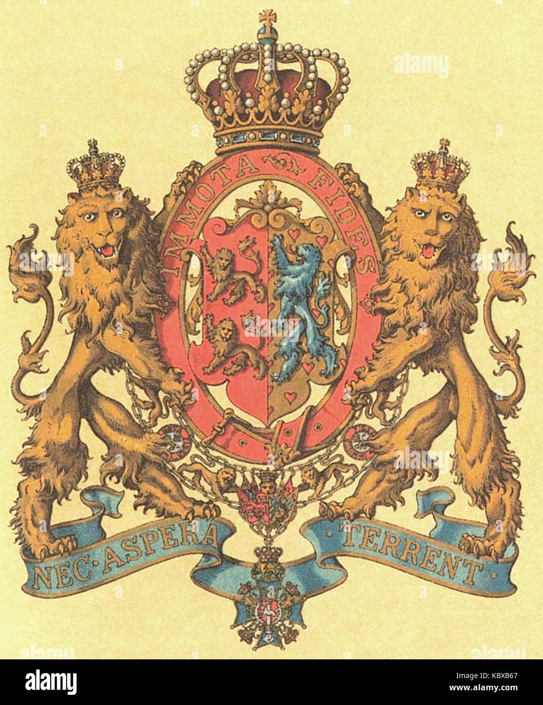 Wappen Deutsches Reich   Herzogtum Braunschweig (Kleines) Stock Photo