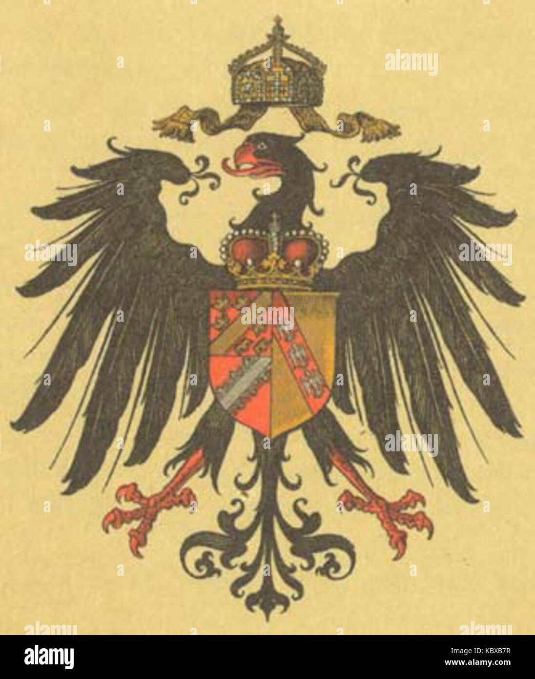 Wappen Deutsches Reich   Reichsland Elsass Lothringen Stock Photo