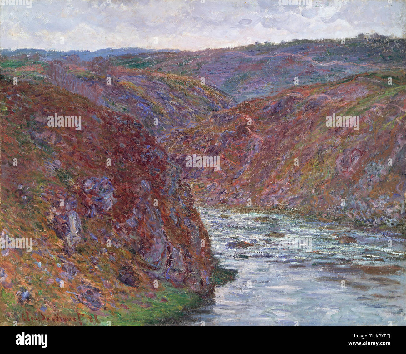 Claude Monet   Valley of the Creuse (Gray Day) Stock Photo