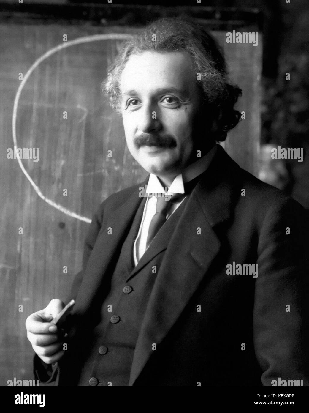 Einstein 1921 portrait2 Stock Photo