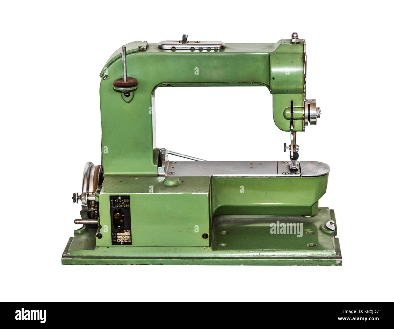Vintage sewing machine on white background Stock Photo - Alamy Vintage sewing machine on white background Stock Photo - Alamy