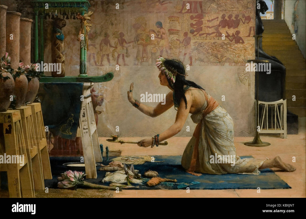 Egyptian gods tomb painting hi-res stock photography and images - Alamy