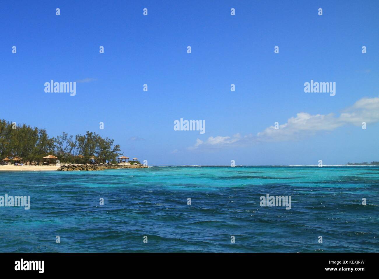 beautiful island in the Bahamas Stock Photo