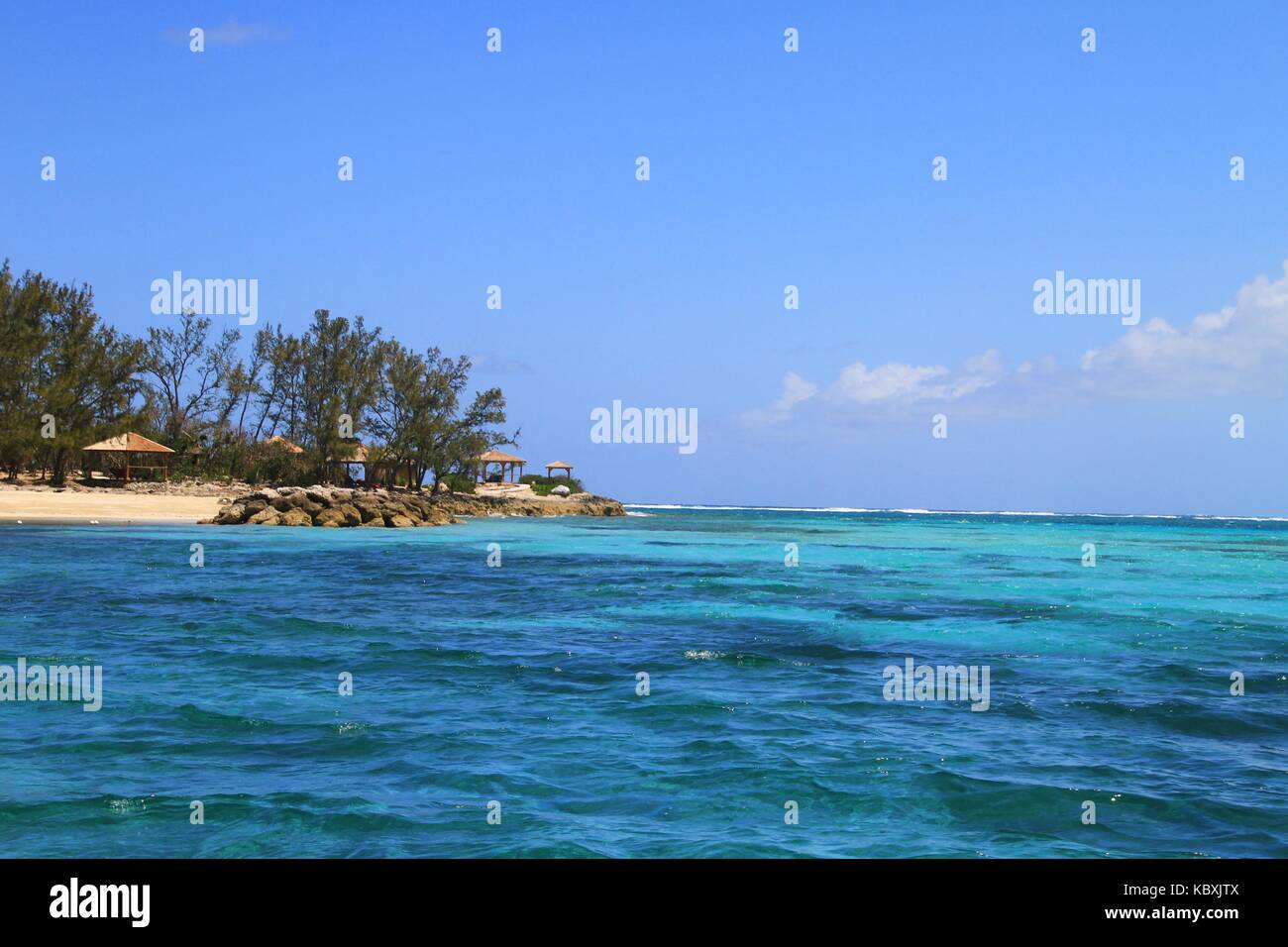 beautiful island in the Bahamas Stock Photo