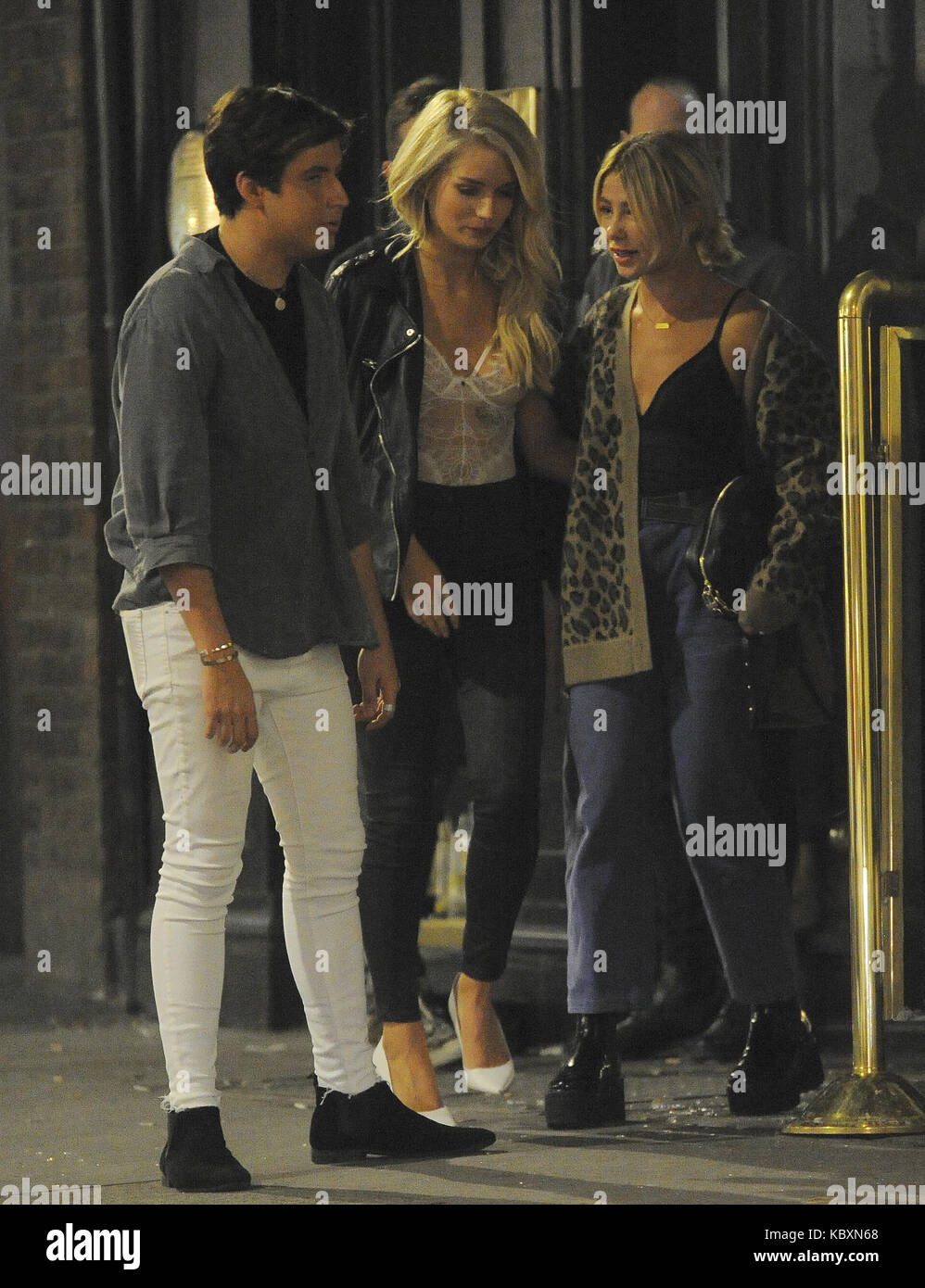 Lottie Moss and Jess Woodley enjoy a night out at Mahiki with friends