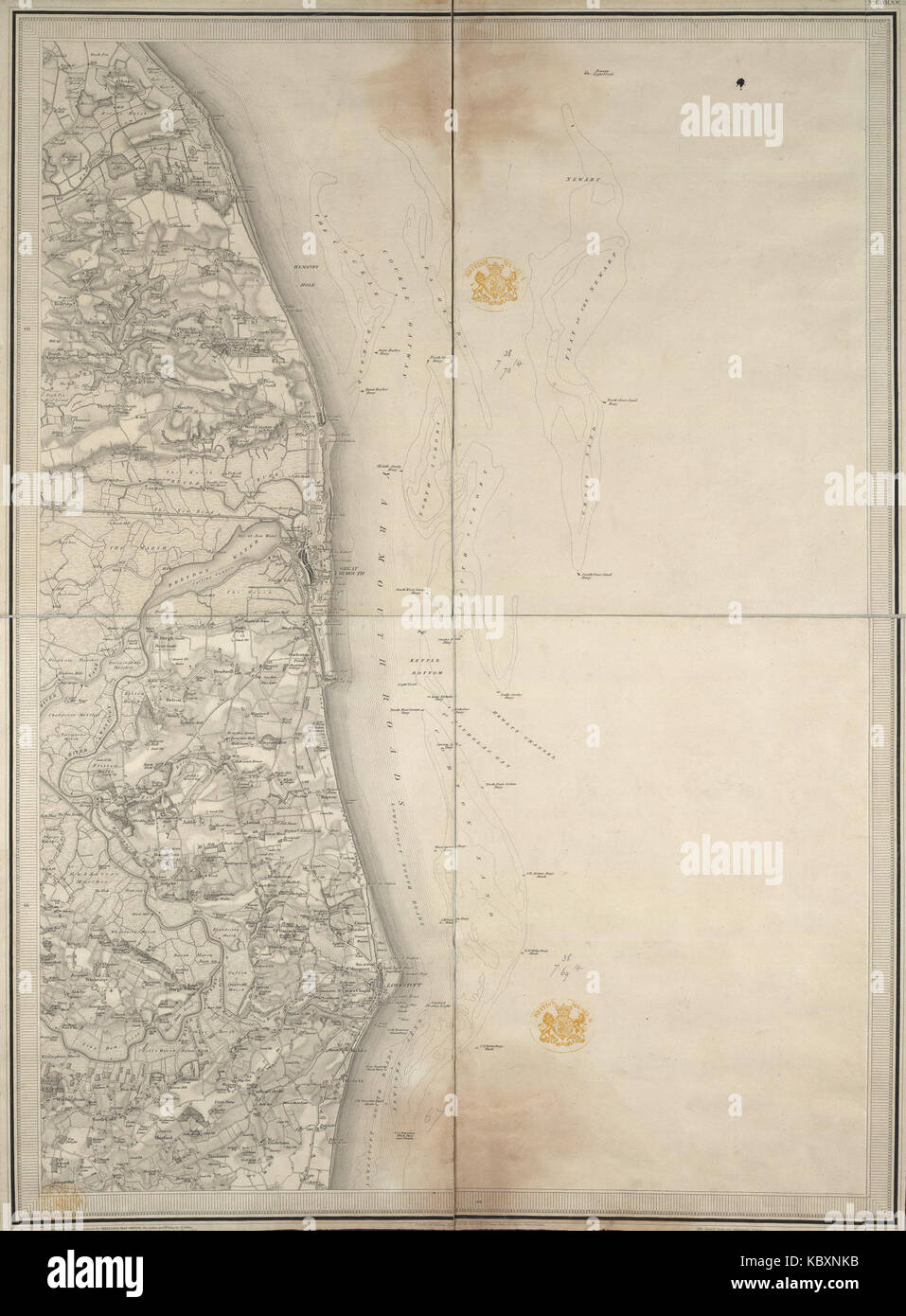 This image depicts an old map of Lotarevo, illustrating the region’s historical geography. It reflects the mapping techniques used in earlier centuries to document Russian territories. Stock Photo