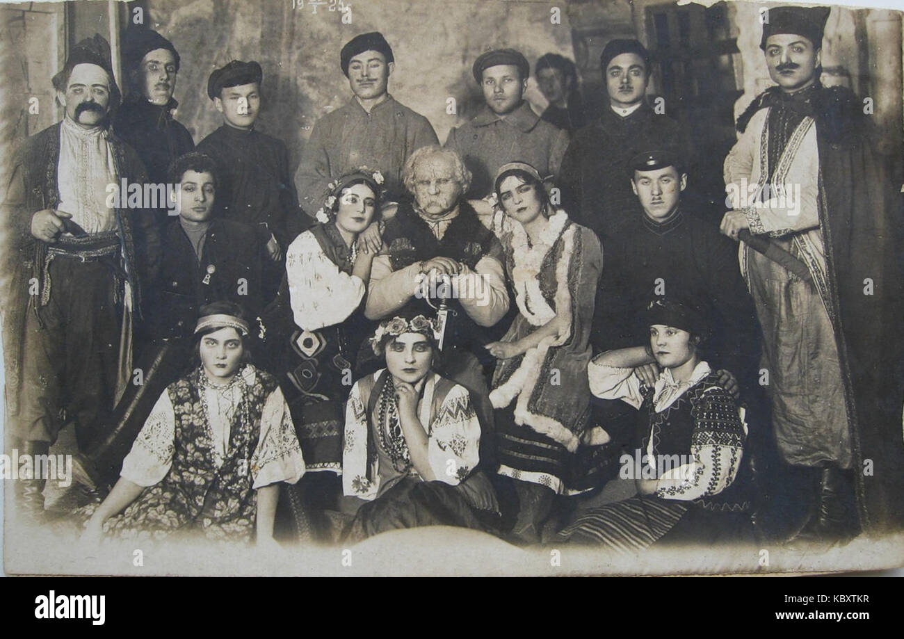 Zhytomyr theatre group 1925 Stock Photo