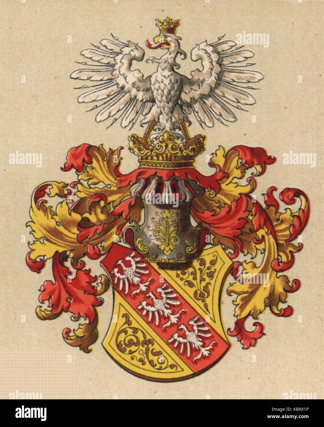 The Wappen (coat of arms) of the Duchy of Lorraine is a heraldic