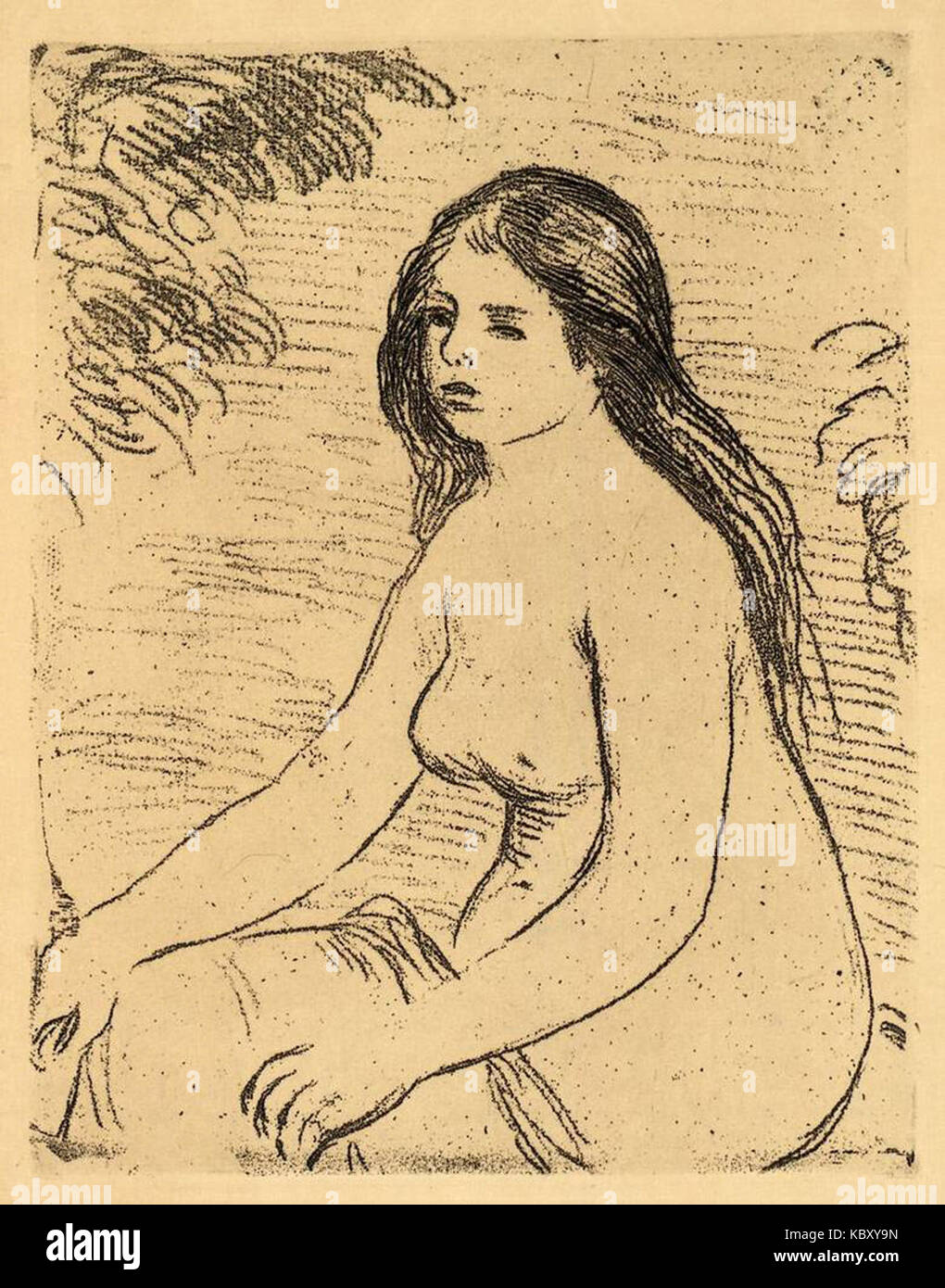 Auguste Renoir Femme nue assise 1906 Stock Photo