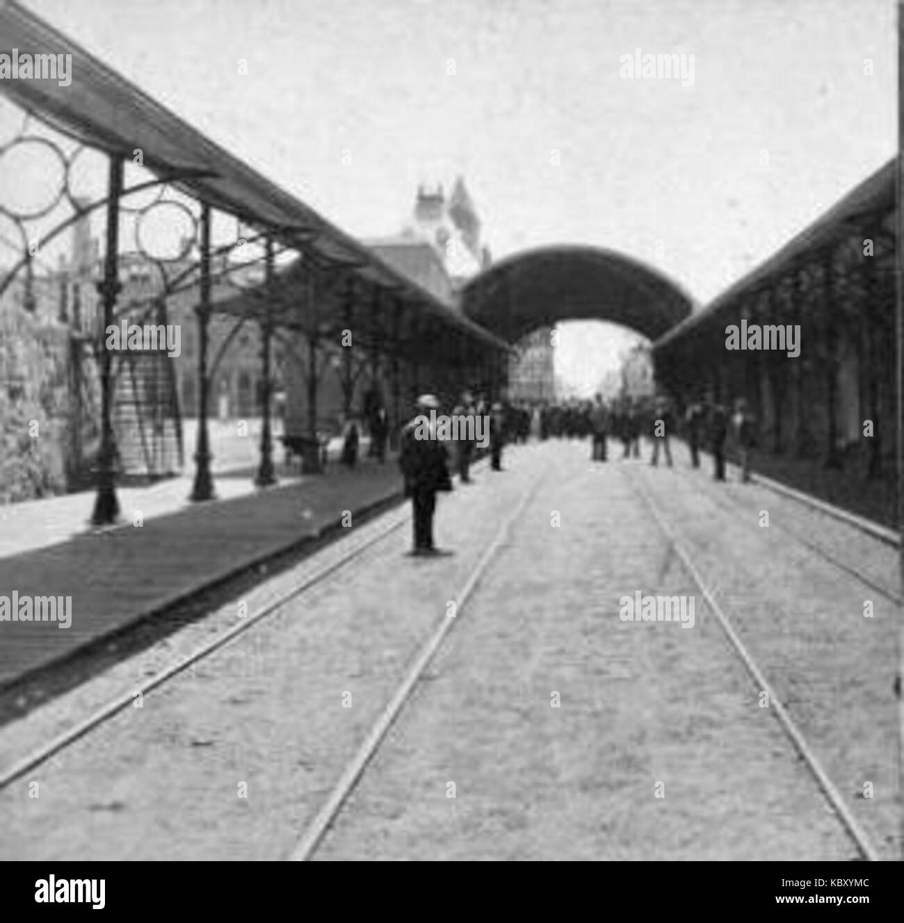 1872 Lynn Central Square station Stock Photo Alamy