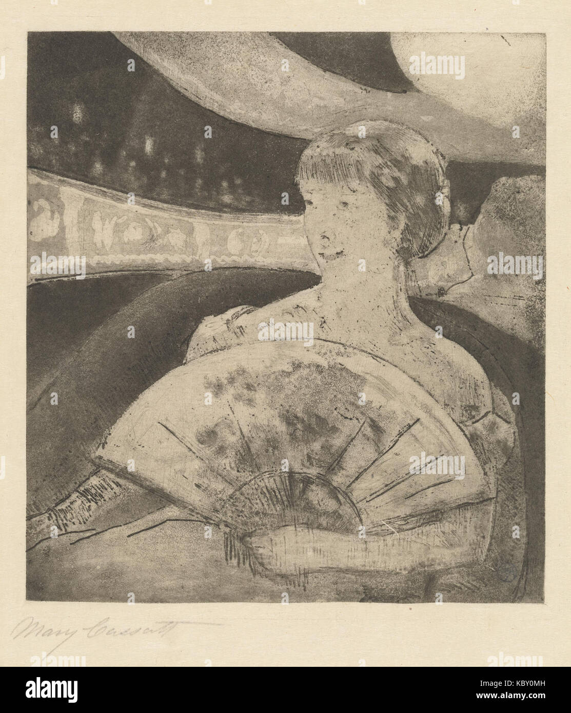 Mary Cassatt   In the Opera Box (No. 3)   NGA 1946.21.80 Stock Photo