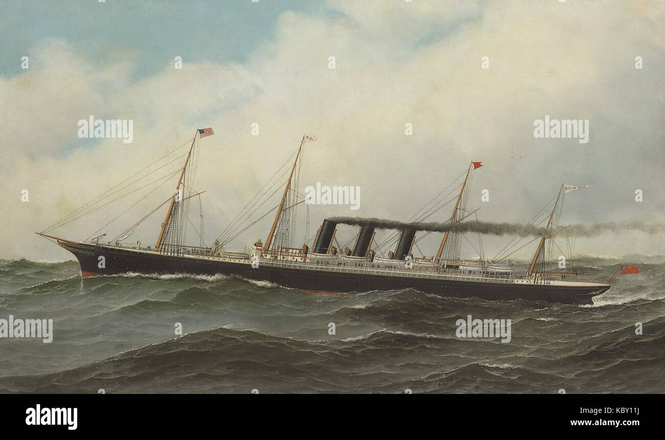 Ss Roma SS City of Rome Antonio Jacobsen (1885 87 Stock Photo - Alamy