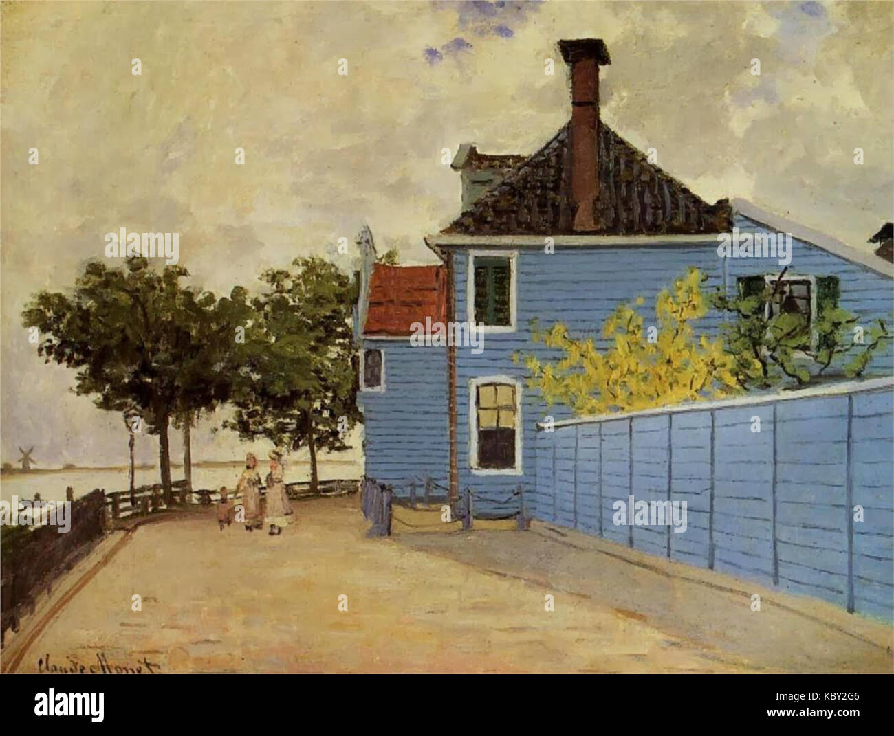 Monet   Das blaue Haus in Zaandam Stock Photo