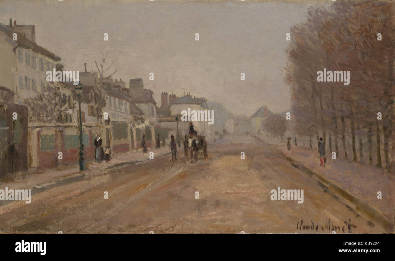 Boulevard Heloise Argenteuil by Claude Monet 1872 Stock Photo