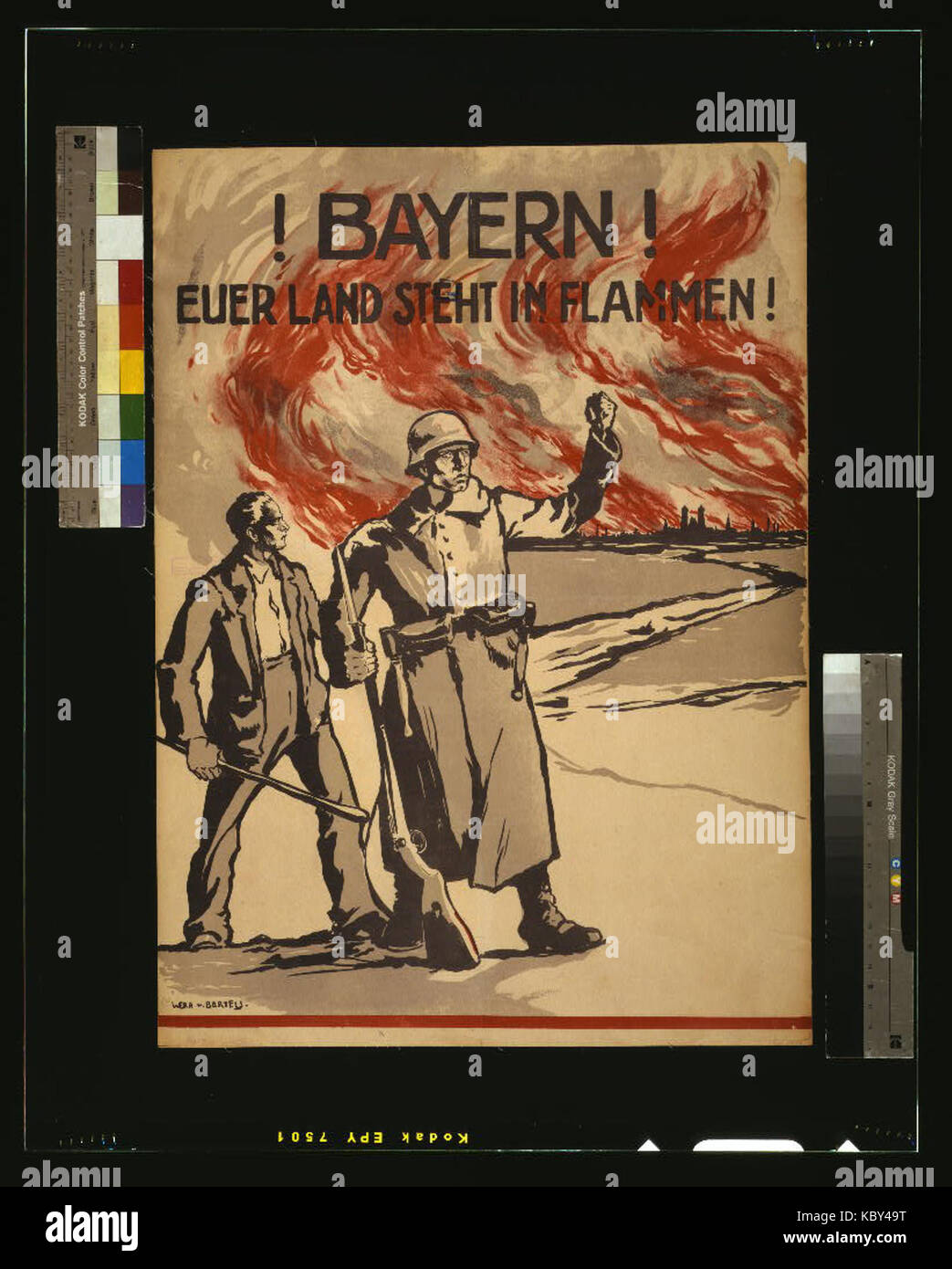 Bayern! Euerer Land steht in Flammen! LCCN2004665833 Stock Photo