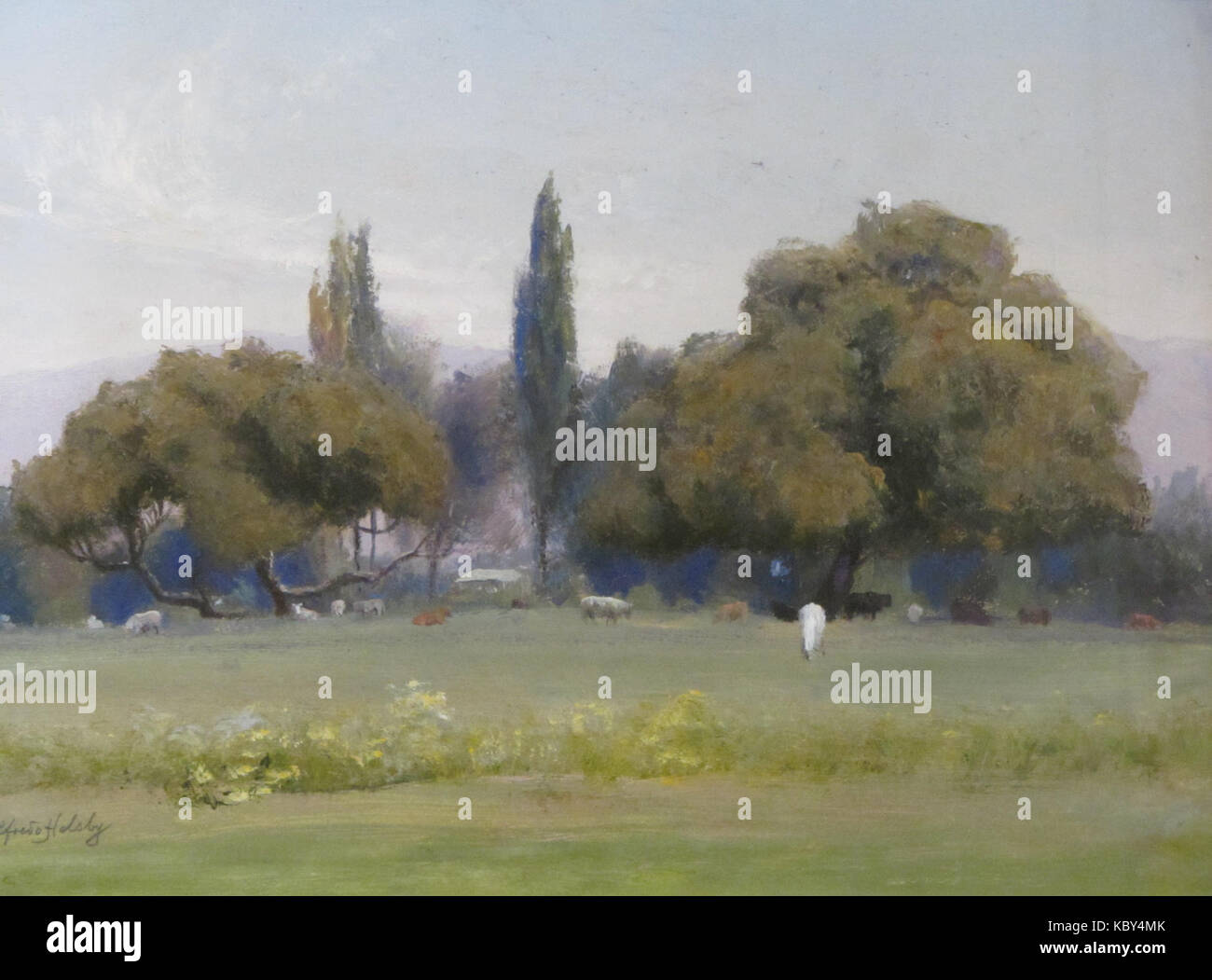 Helsby, Alfredo Paisaje chileno o p, MMBAV Stock Photo Alamy