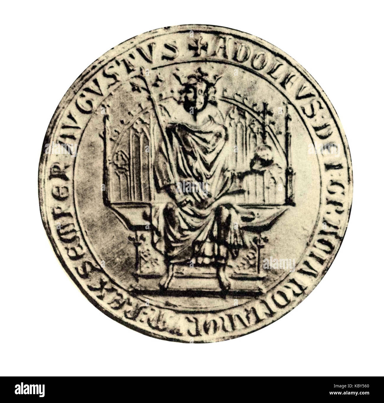 Siegel Adolf von Nassau Posse Stock Photo Alamy