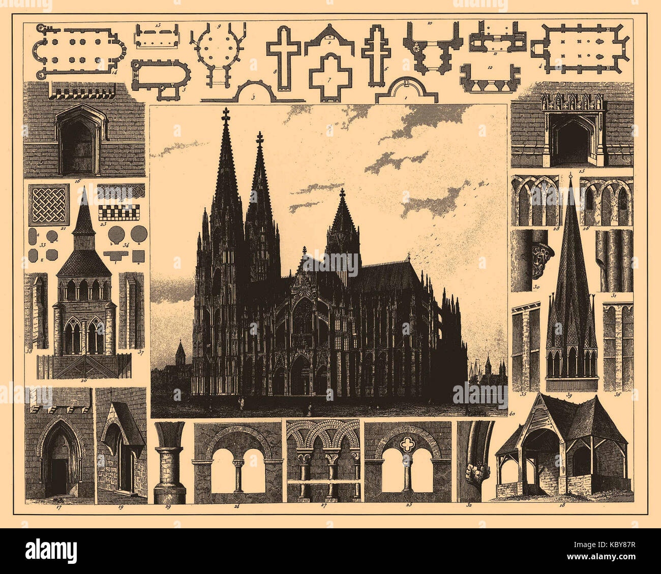 Iconographic Encyclopedia of Science, Literature and Art 437 Stock ...
