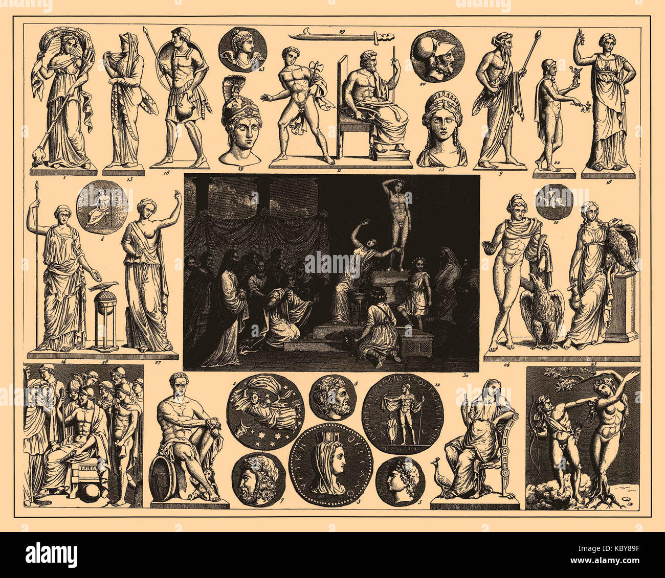 Iconographic Encyclopedia of Science, Literature and Art 487 Stock ...