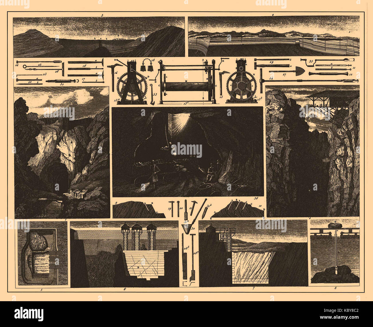 Iconographic Encyclopedia of Science, Literature and Art 560 Stock ...
