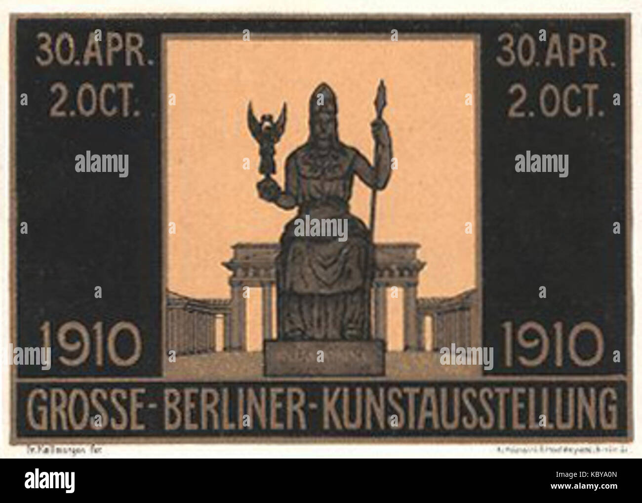 Grosse Berliner Kunstausstellung 1910 von Friedrich Kallmorgen Stock Photo
