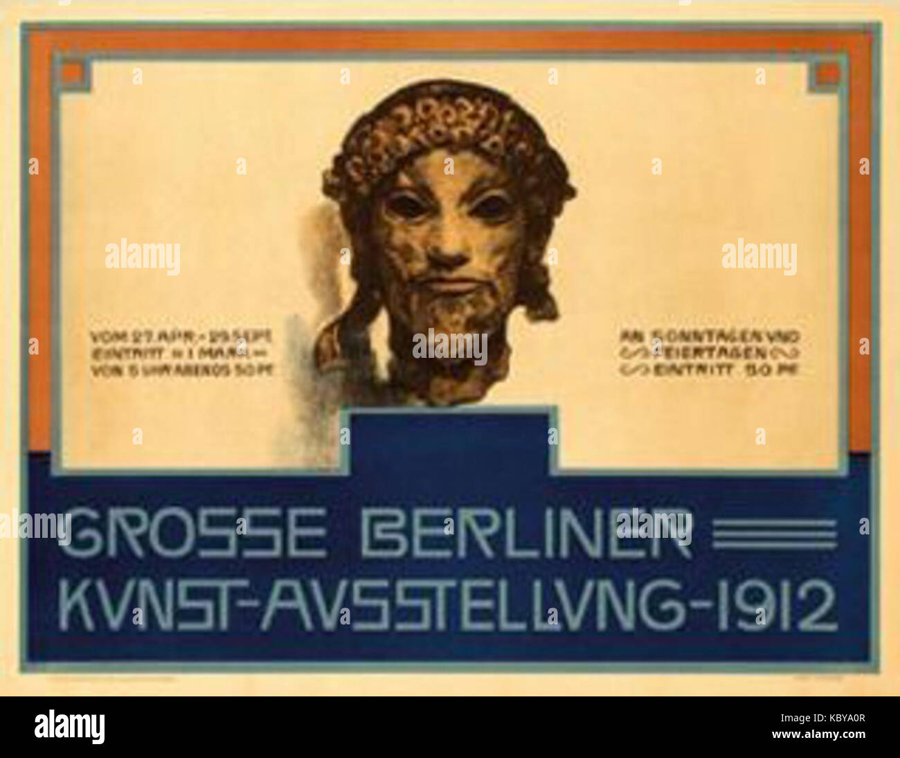 Grosse Berliner Kunstausstellung 1912 von Hans Looschen Stock Photo