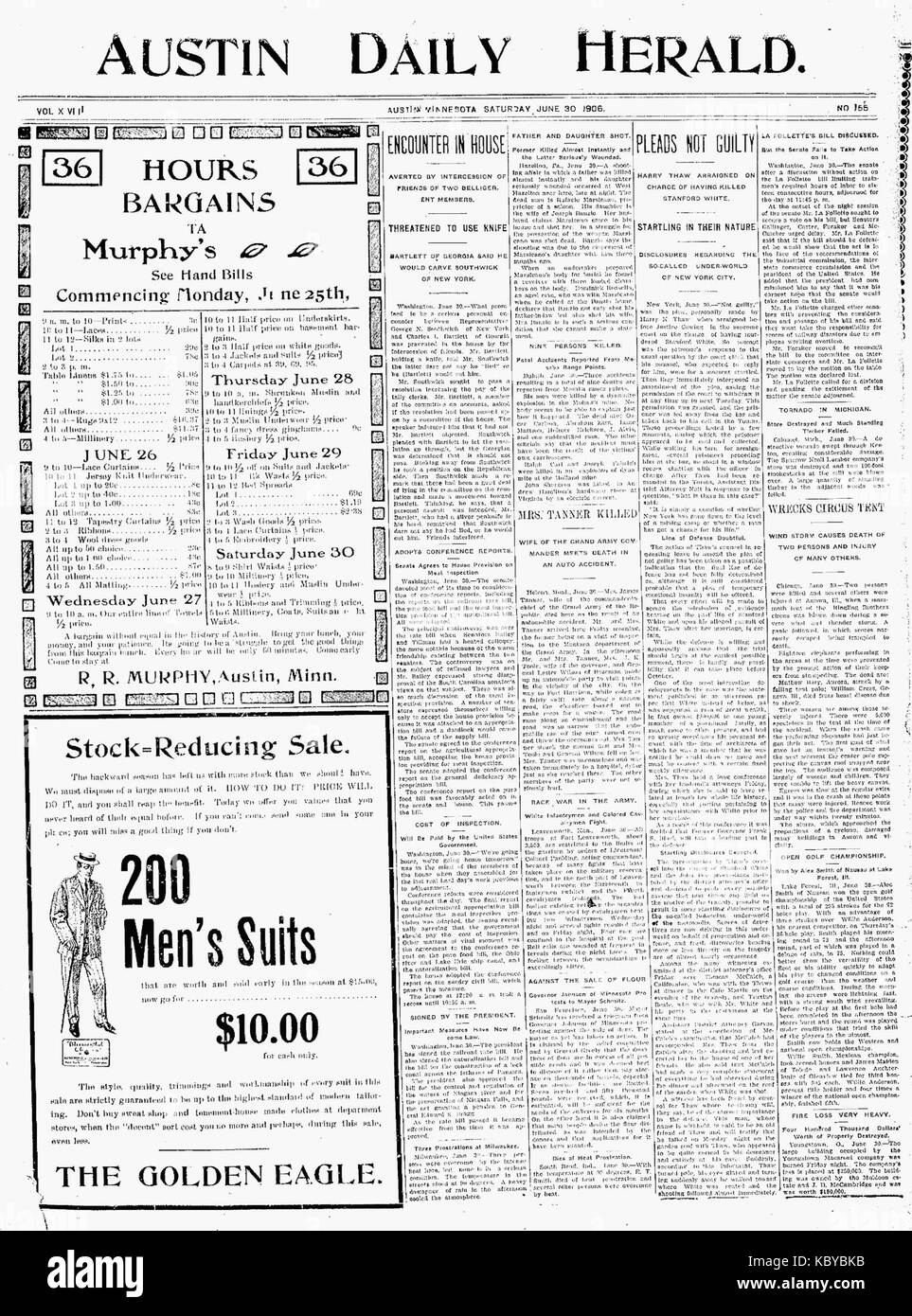 1906 U.S. Open golf tournament results Stock Photo Alamy