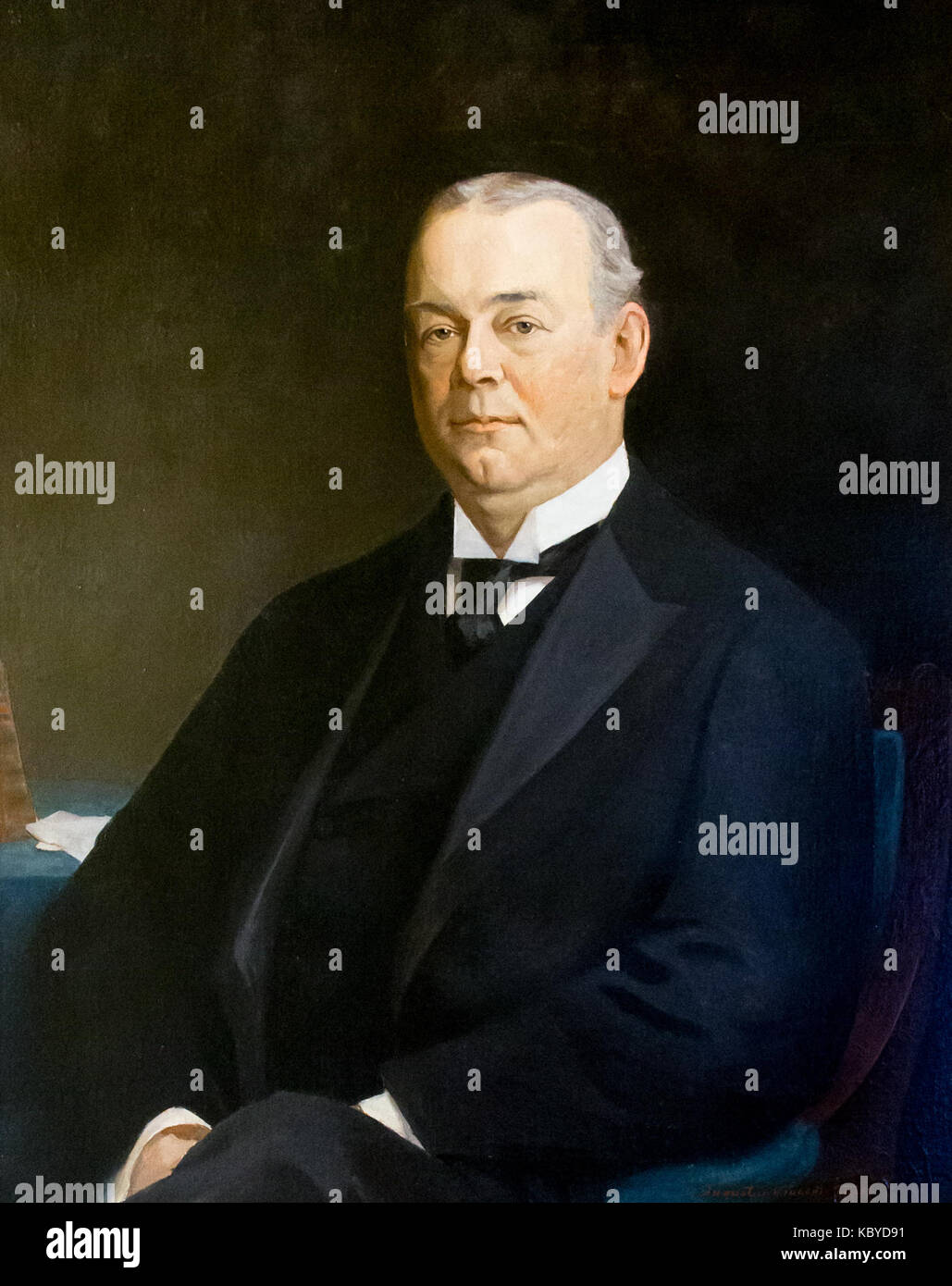 RI Governor George P Wetmore portrait Stock Photo