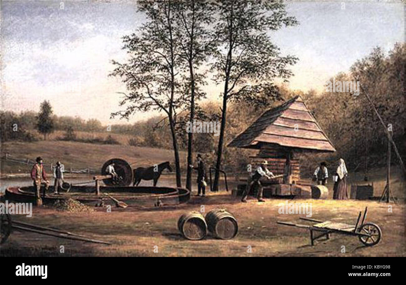 Cider making on long island Stock Photo Alamy