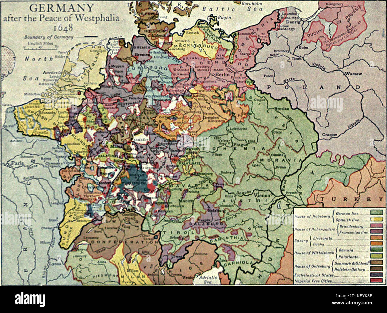 EB1911 Germany   after the Peace of Westphalia, 1648 Stock Photo