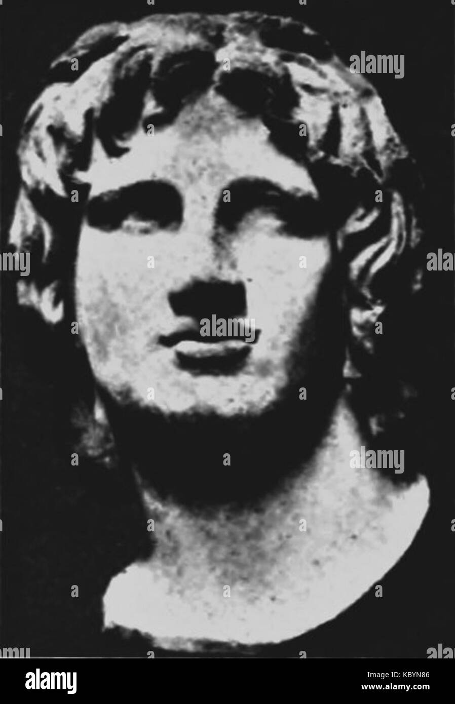 Earlyne Alexander EB1911 Greek Art Head of young Alexander Stock Photo - Alamy