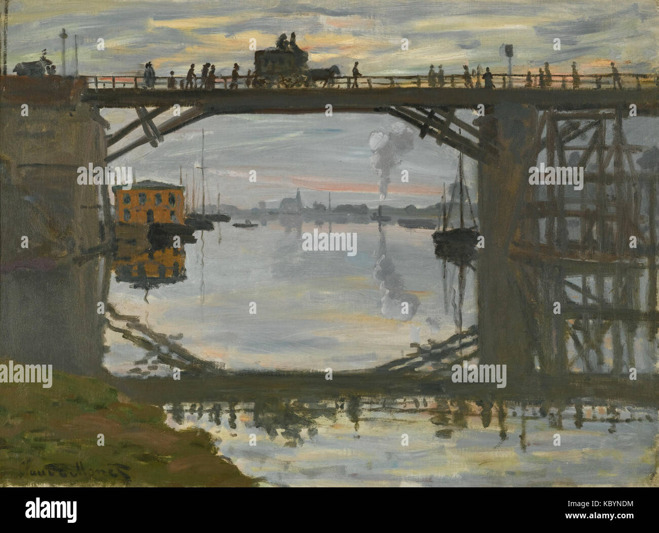 Claude Monet   Le Pont de Bois Stock Photo