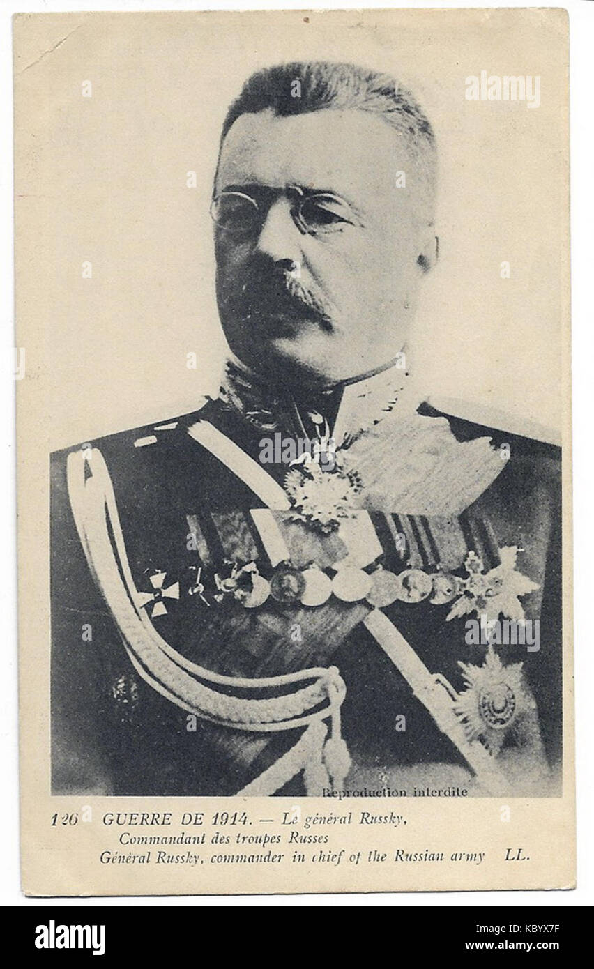 Nikolai Ruzsky 1915 Stock Photo - Alamy