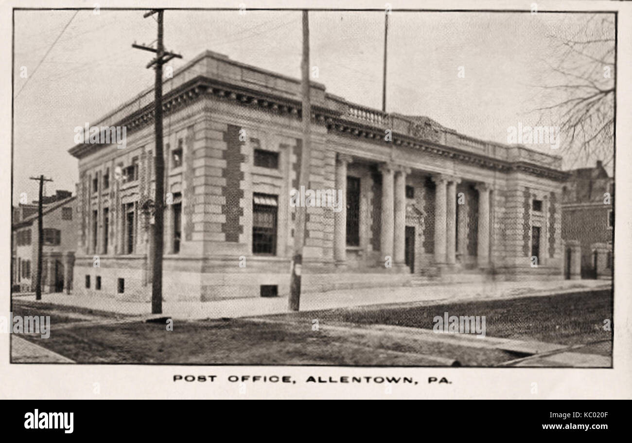 1908 Main Post Office Allentown PA Stock Photo Alamy
