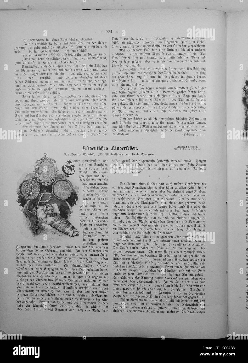 This page from the 1897 issue of *Die Gartenlaube* features a variety ...