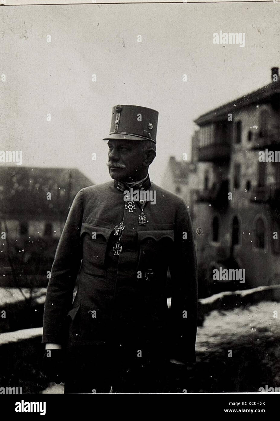 General der Infanterie Roth, Kommandant des alten 14. Korps in Bruneck, Ende November 1915. (BildID 15579748) Stock Photo