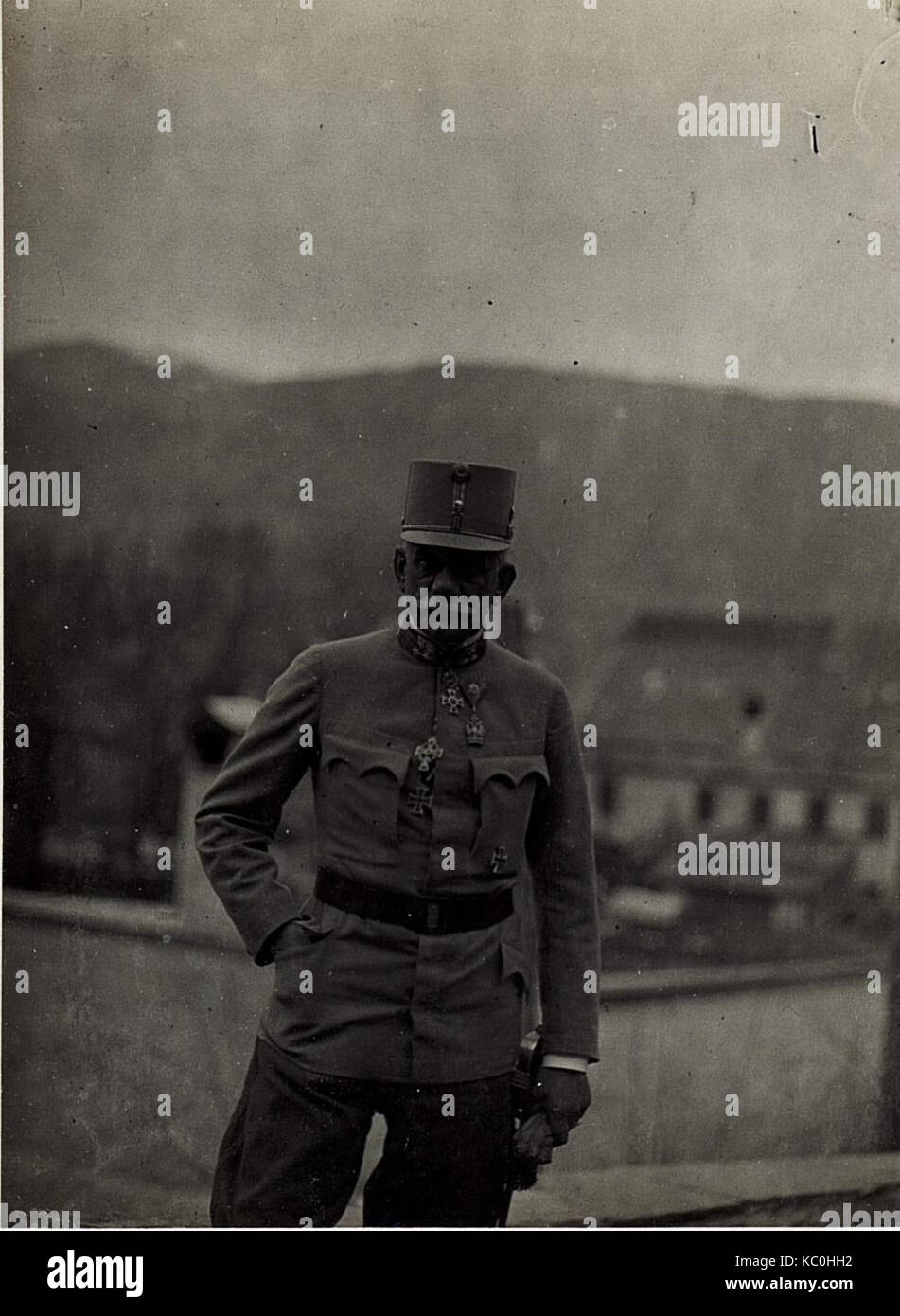 General der Infanterie Roth, Kommandant des alten 14. Korps in Bruneck, Ende November 1915. (BildID 15579727) Stock Photo