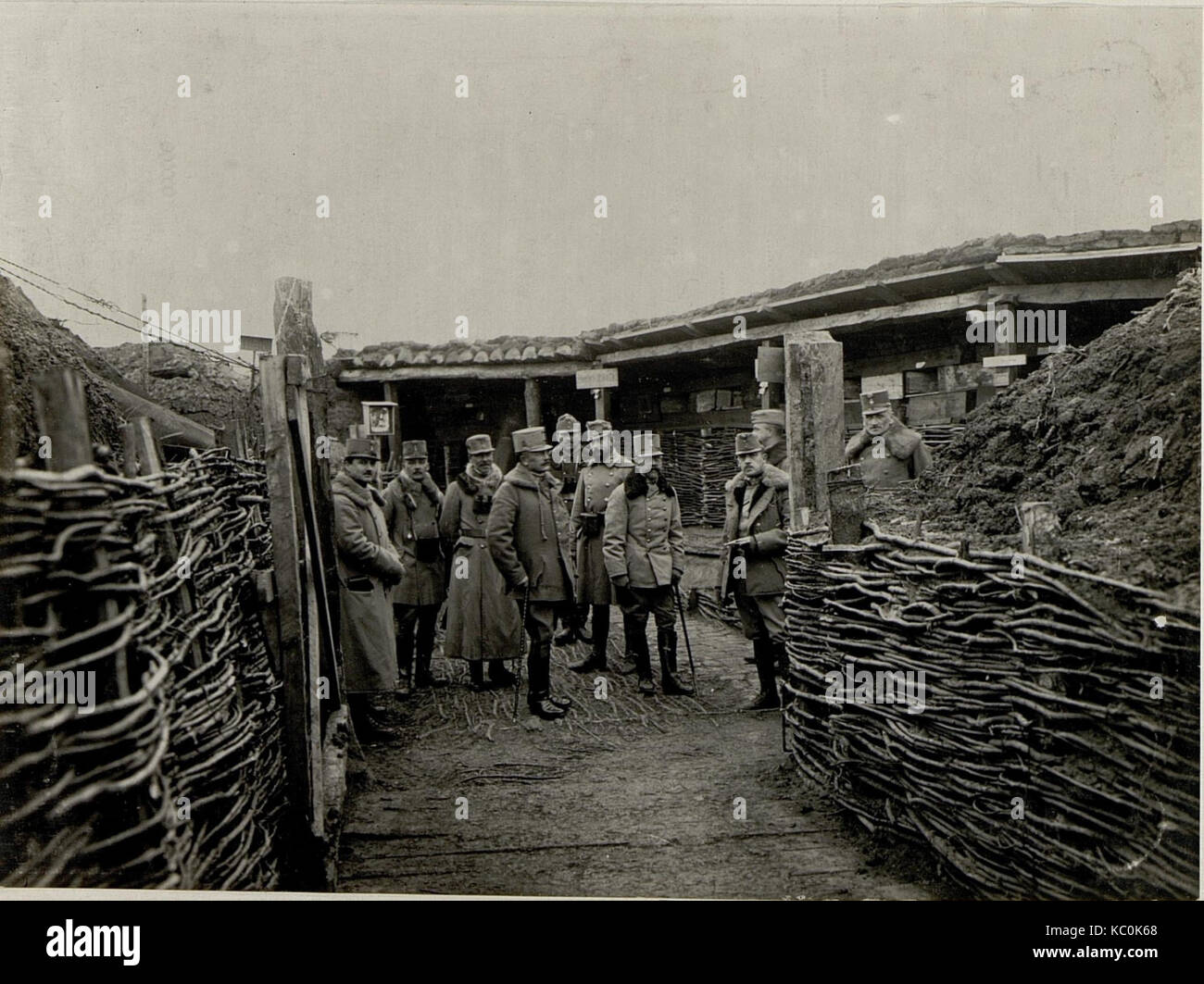 Das Kommando des 9. Korps mit dem Kommandeur Feldmarschallleutnant