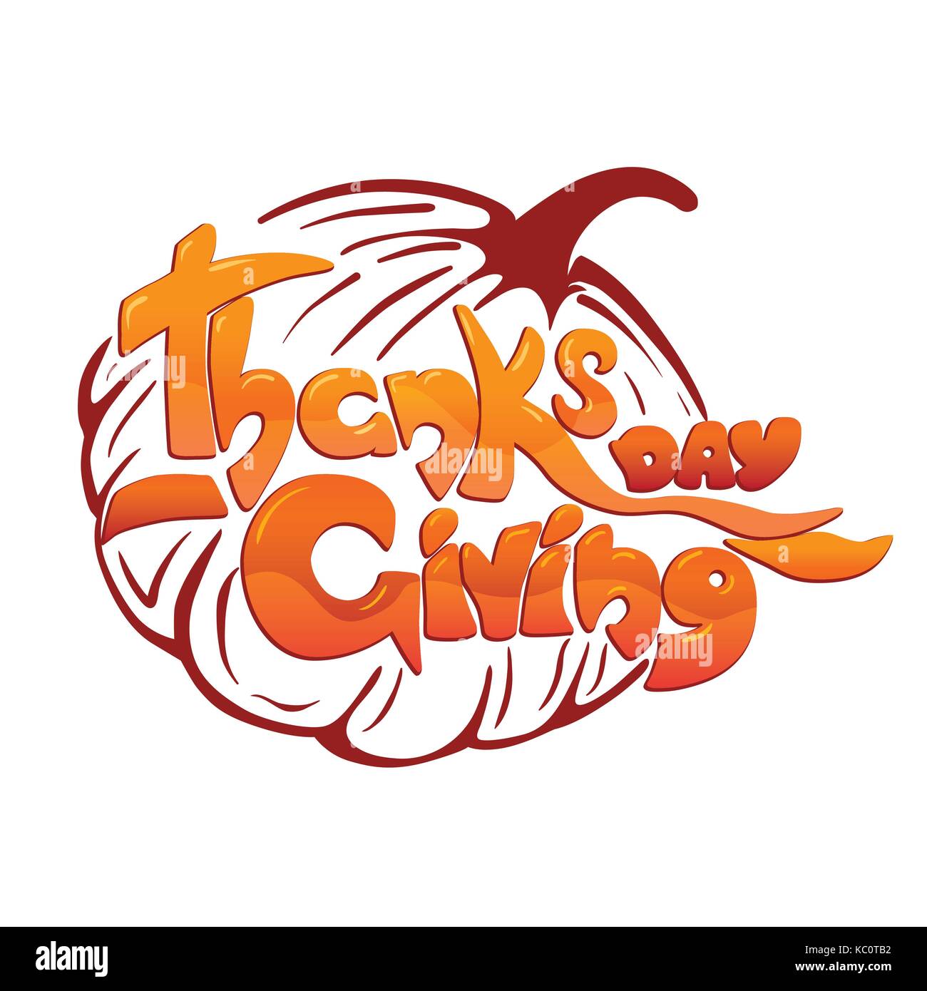 Thanksgiving day lettering greeting card Stock Vector Image & Art - Alamy