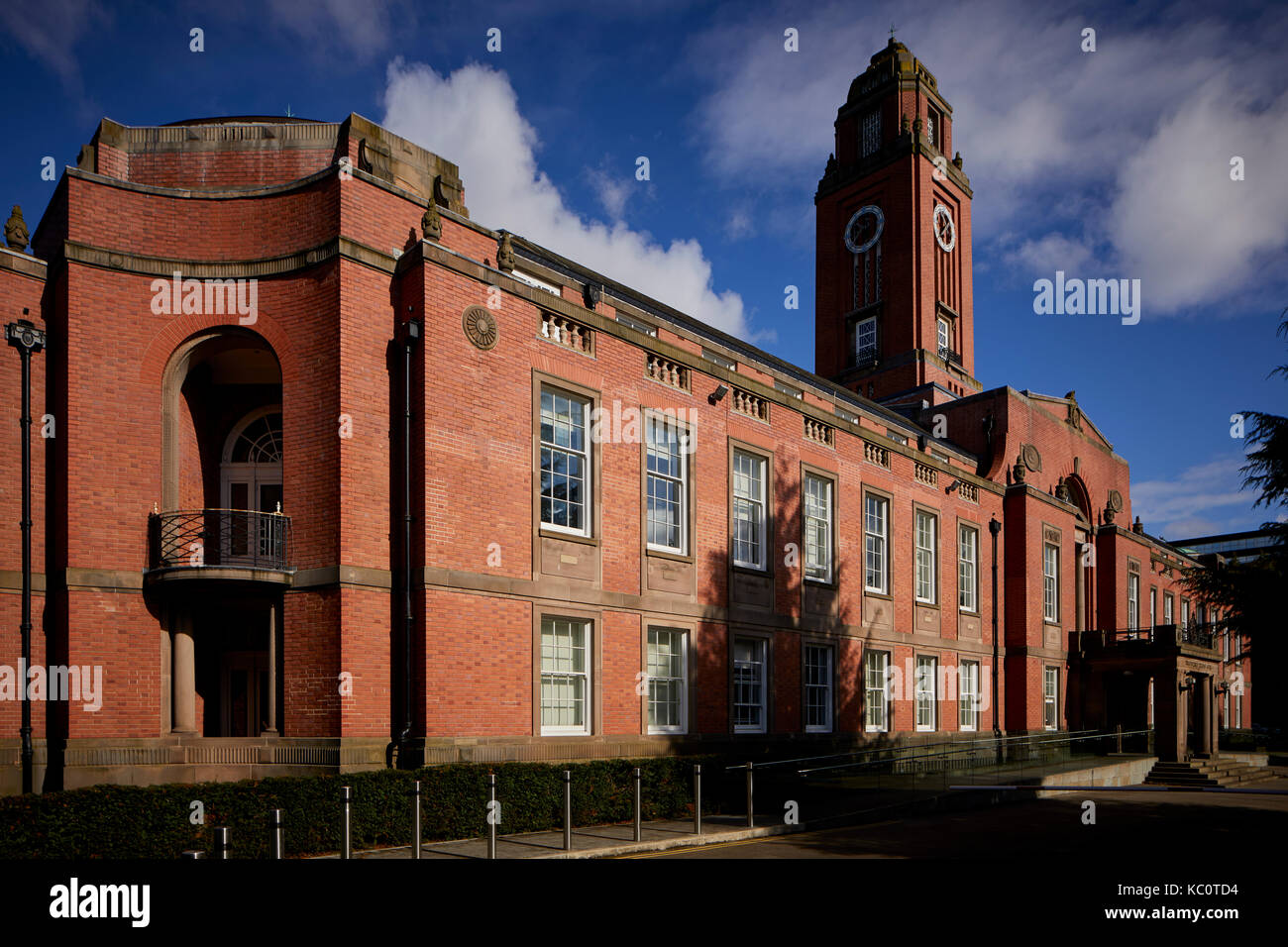 Grade II listed Trafford Town Hall in Stretford by architects Bradshaw Gass & Hope of Bolton Stock Photo