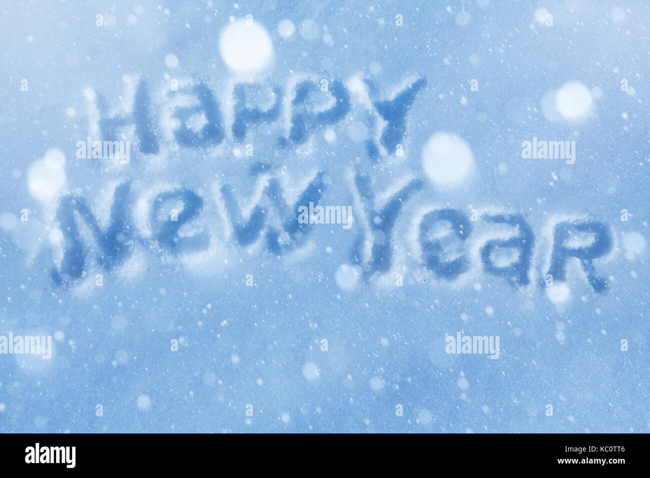 art Happy New Year lettering Greeting Card Stock Photo - Alamy