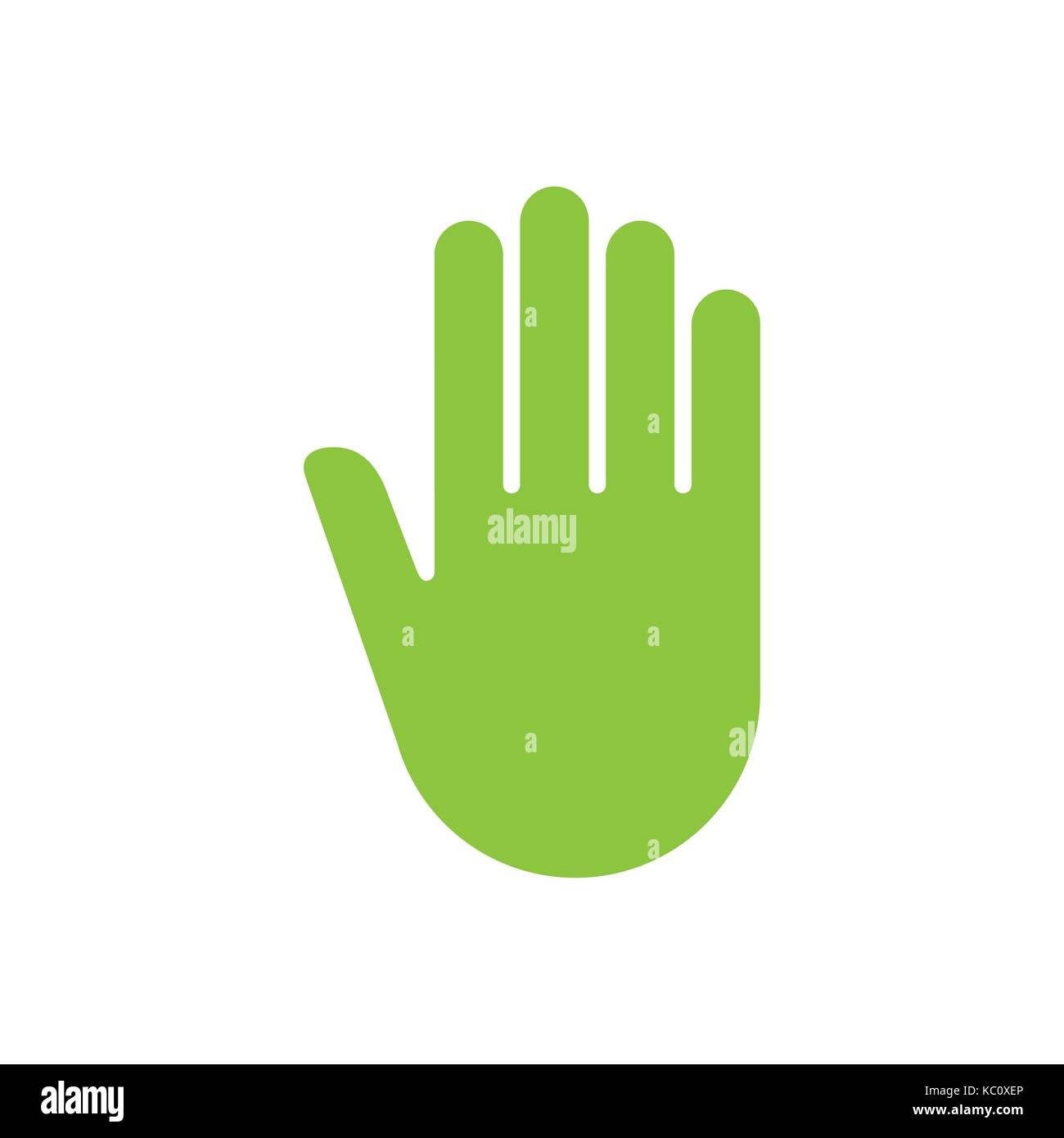 Sign hand push icon. Vector illustration. Stock Vector