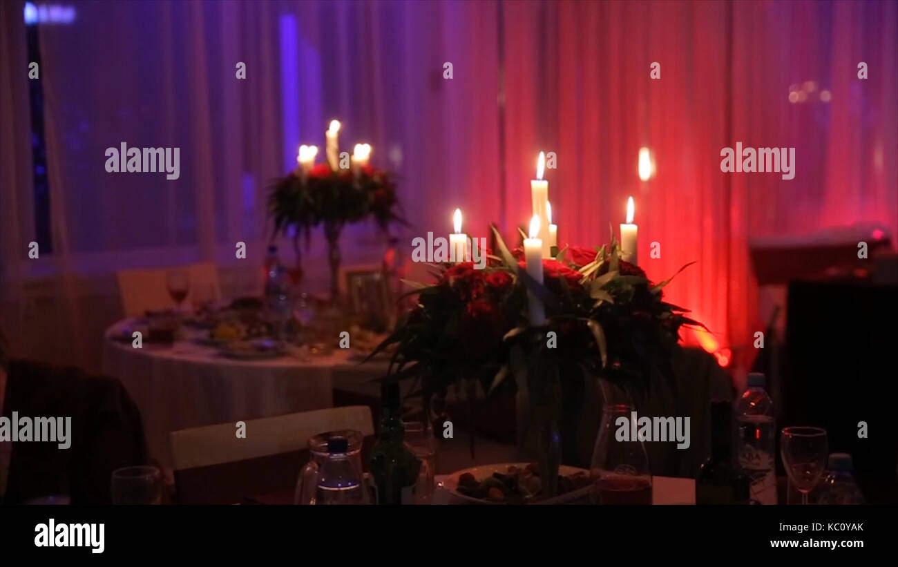 Lighting A Candle With A Match To Get A Romantic Candlelight. Amazing