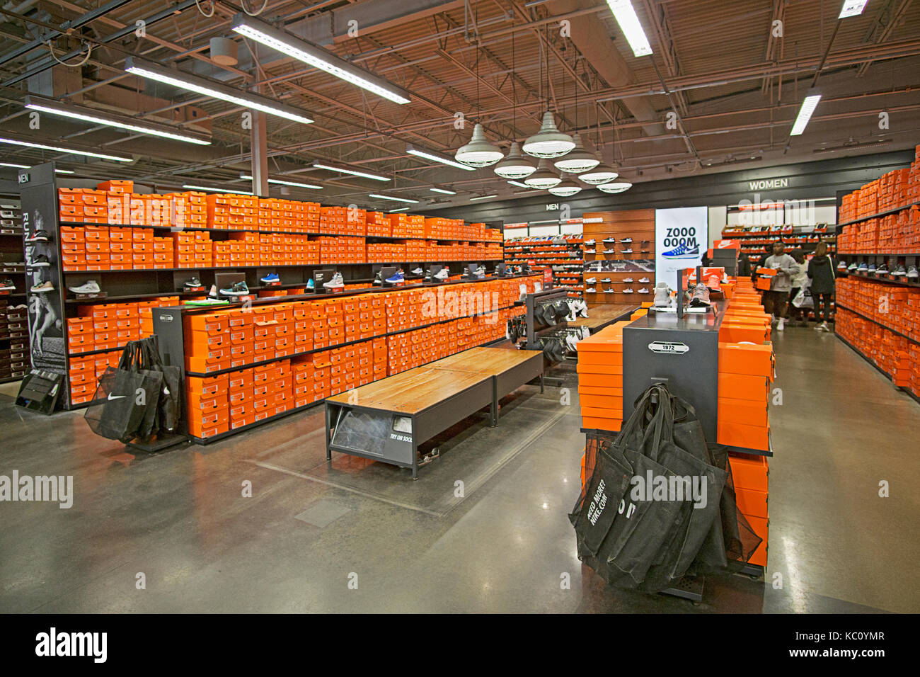 Inside Shoe Store High Resolution Stock 