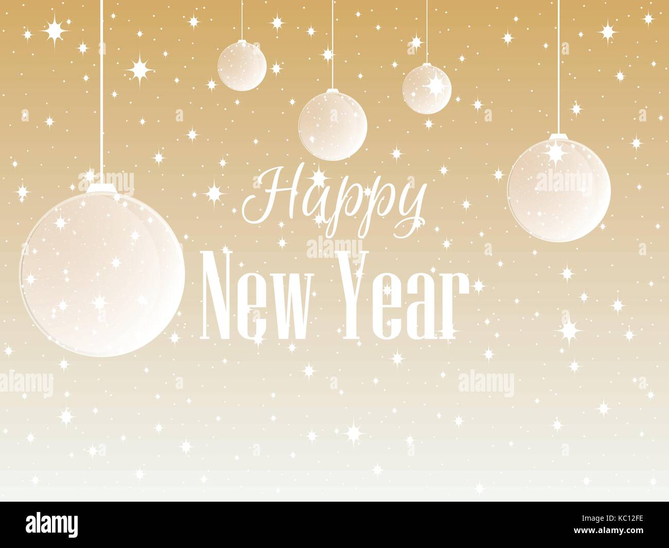 Background with Christmas balls and snowflakes. Vector illustration ...
