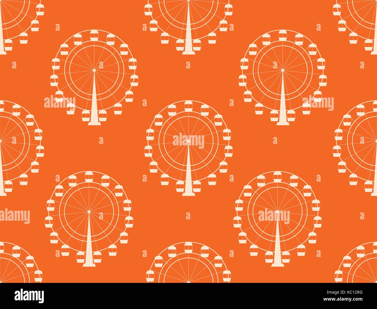 Wheel Design Pattern Seamless pattern with a ferris wheel. Vector illustration Stock Vector ...